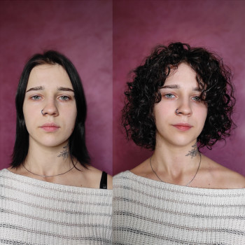 Химическая завивка
                    Парикмахер Елена Харьков