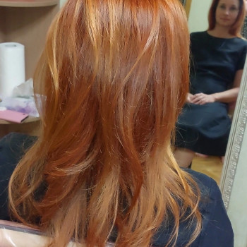 Окрашивание волос, женская стрижка