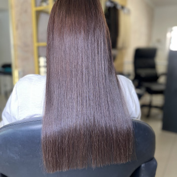 кератин+фарбування+нарощення 50 грам волосся