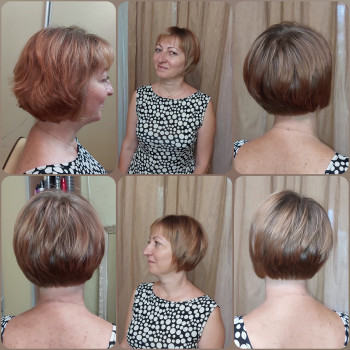 Женская стрижка, бобкаре, каре, градуированное каре, окрашивание волос