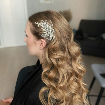  #весільназачіска  #локони, фото - Візажист Ольга Макияж и прически