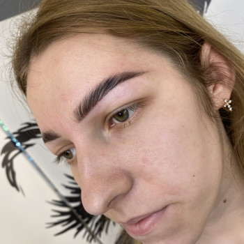 Ламінування брів з фарбуванням