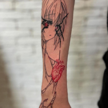 Чорно білі тату від 15см
                    Тату салон Pugster Tattoo Studio Одесса