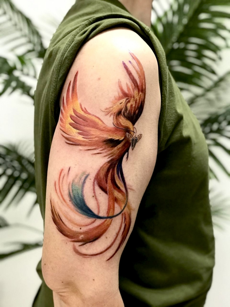 Женские на руке плече, фото - Тату салон Free Art Tattoo