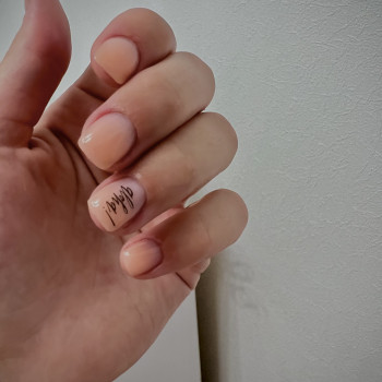 Укріплення гелем без відшарувань, фото - майстер манікюру Анна