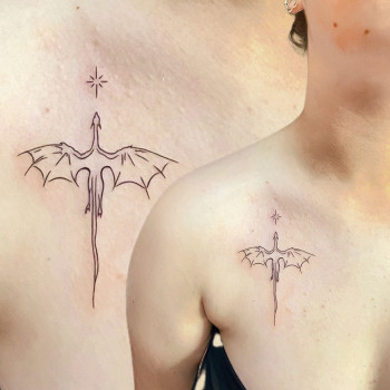 Тату дракон, фото - Майстер перманентного макіяжу Лариса Дрьомова