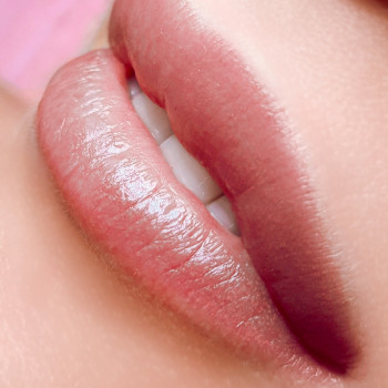 Губи у нюдовому напиленні
   