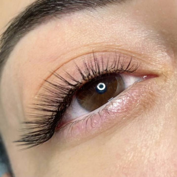 мікс відкриті пучки + закриті (ефект мокрих вій)