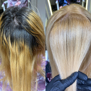 Блонд без полос та жовтизни