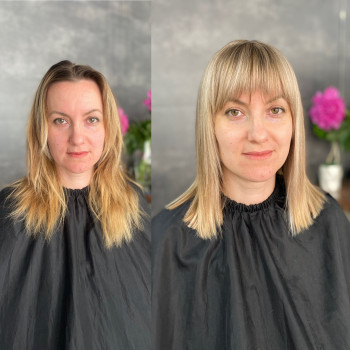 Рельєфне фарбування + стрижка