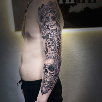 Рукав з лицьової частини руки, два сеанси