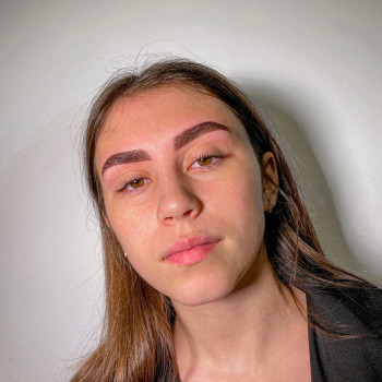 Після, пофарбування брів