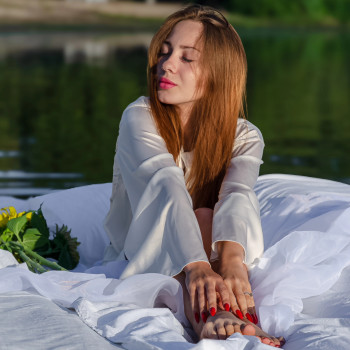 Фотосессия на речке, фото - Фотограф Виктория Оскаленко