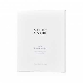 Відбілююча маска Atomy Absolute Snow Facial Mask