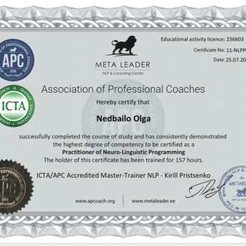 Практик та майстер НЛП