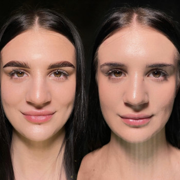 Перманентний макіяж брів до/після