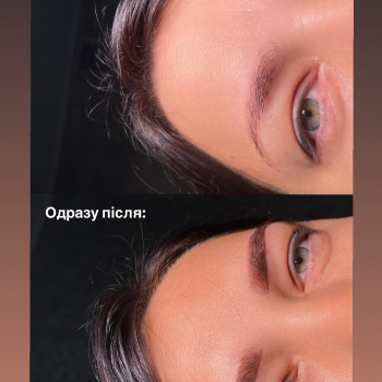Перманентний макіяж брів одразу після