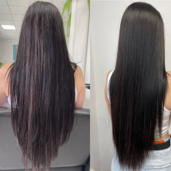 прямые волосы, длинные волосы