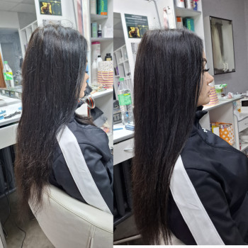 Капсульне нарощування волосся, итальянское наращивание
                    Перукар Юлия Кривий Ріг