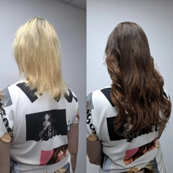 Капсульне нарощування волосся, итальянское наращивание
                    Перукар Юлия Кривий Ріг