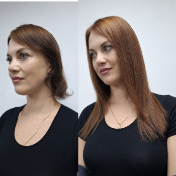 Капсульне нарощування волосся, итальянское наращивание
                    Перукар Юлия Кривий Ріг