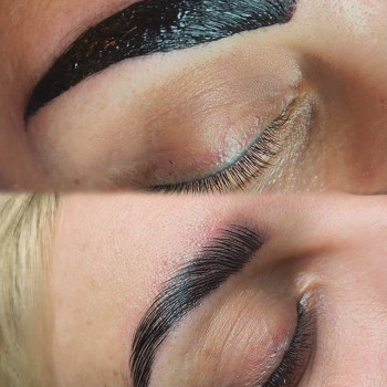 Ламінування брів з фарбуванням 

 
 