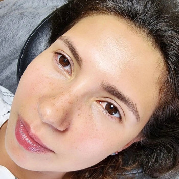   перманент брів. Натуральний ефект.  результат