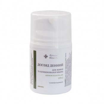 Крем денний для жирної та комбінованої шкіри, мультиантиоксидантний з олією маракуї (25+), 30 мл