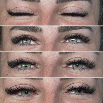 Объемное наращивание ресниц