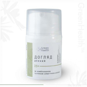 Догляд денний за комбінованою чутливою алергічною шкірою, (25+), 30 мл