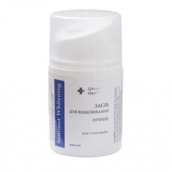 Крем нічний літній відбілюючий для сухої шкіри, 30 мл