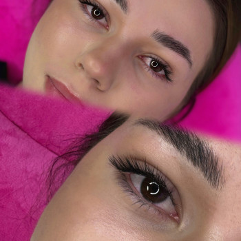 Нарощування вій 
2-3Д, вигин L