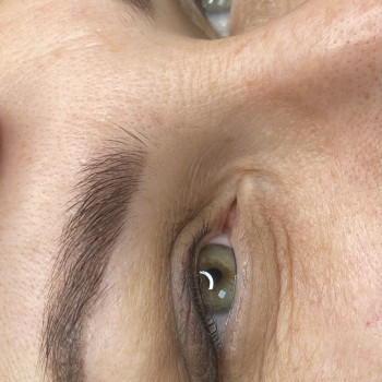 Перманент брів та стрілочка із розтушовкою. Загоєні.