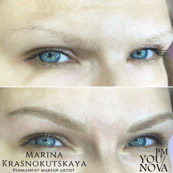 Легкий перманент брів. Заживе дуже натурально.