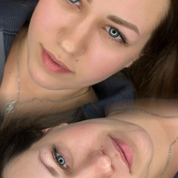 Перманентний макіяж брів до та після