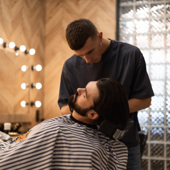 Мужская стрижка бороды короткая, фото - Барбершоп Barberry Barber's