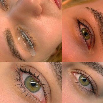 Ламі вій з ботоксом та фарбуванням вій