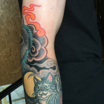 Японія,неояпонія,кольор,чб,особистий дізайн,
Продовжуемо рукав ,