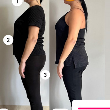 Харчування не міняли. Тренування і 2 рази масаж