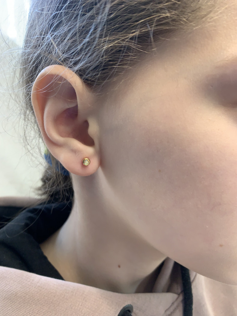 Пірсинг мочок вух, фото - Майстер з пірсингу Тетяна Ананьєва