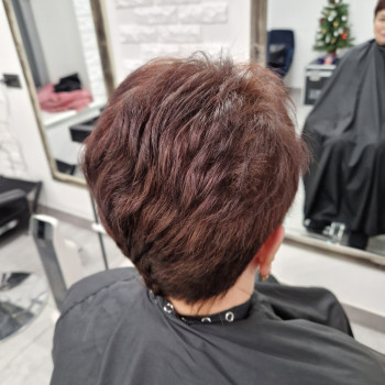 Выход из чёрного+окрашивание 90% седины