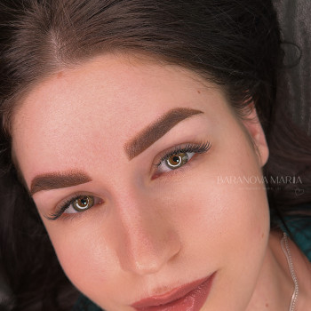 Перманент сразу после процедуры 
 