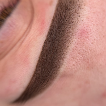 Перманент сразу после процедуры 
 