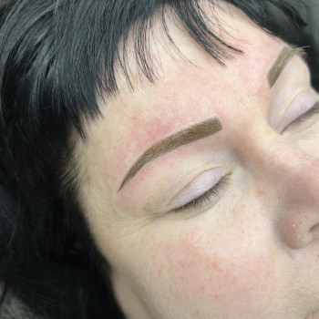 Після (перекриття залишку старого татуажу, було 1видалення лазером)