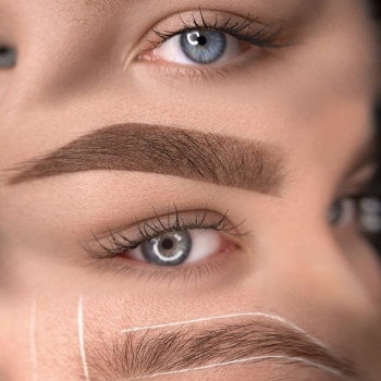 Перманентний макіяж брів у виконанні майстра Тетяни.