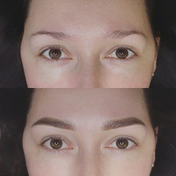 Перманентный макияж бровей пудровая техника
                    Салон красоты Mona Lisa Полтава