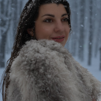 зимова фотосесія, жіночна фотосесія, жіночий портрет, фотосесіяхарків