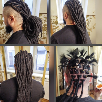 Се дреди на коротке волосся