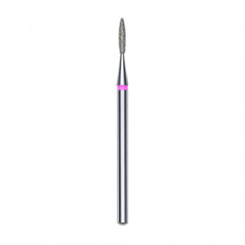 Змінна алмазна фреза для манікюру Staleks Pro Полум'я, червона, діаметр 1.6 мм, робоча частина 8 мм