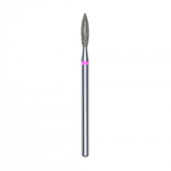 Змінна алмазна фреза для манікюру Staleks Pro Полум'я, червона, діаметр 2.3 мм, робоча частина 10 мм